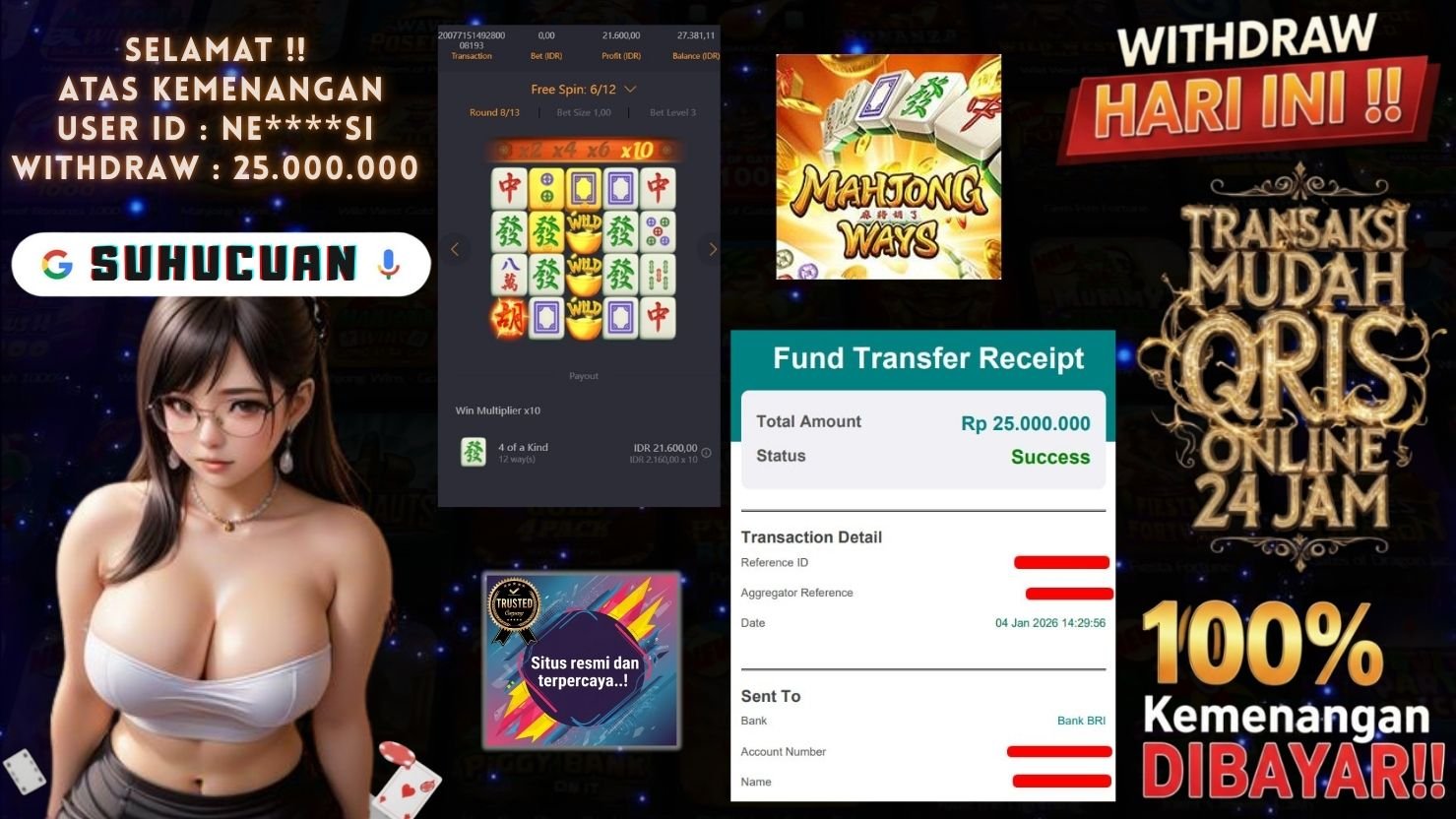 SUHUCUAN JACKPOT SLOT MAHJONG WAYS